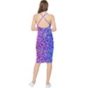 Abstract Triangle Tile Mosaic Pattern Bodycon Cross Back Summer Dress View2