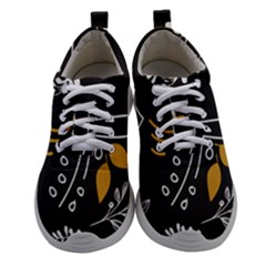 Leaves Coffee Digital Paper Cup Women Athletic Shoes by Wegoenart