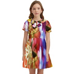 Christmas Decoration Ball Kids  Bow Tie Puff Sleeve Dress by artworkshop