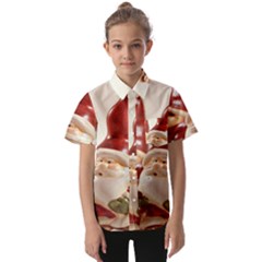 Christmas Figures4 Kids  Short Sleeve Shirt by artworkshop