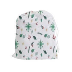 Christmass Theme Drawstring Pouch (xl) by artworkshop
