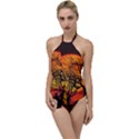 Night Full Moon Gespenstig Go with the Flow One Piece Swimsuit View1