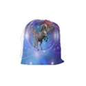 Unicorn Abstract Wave Line Drawstring Pouch (Medium) View2