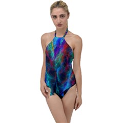 Wizzard Flash Flashes Template Abstract Go With The Flow One Piece Swimsuit by Wegoenart