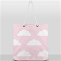 Clouds Pink Pattern   Full Print Rope Handle Tote (Large) View2