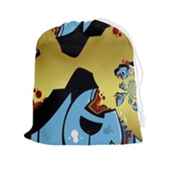 Abstract 3d Art New World Drawstring Pouch (2xl) by Wegoenart