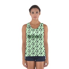Pattern Ball Soccer Background Sport Tank Top  by Wegoenart