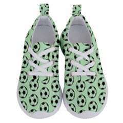 Pattern Ball Soccer Background Running Shoes by Wegoenart