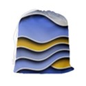 Background Abstract Wave Colorful Drawstring Pouch (2XL) View2