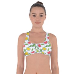 Fruit Fruits Food Illustration Background Pattern Got No Strings Sports Bra by Ravend