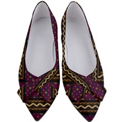 Background Flower Abstract Pattern Women s Bow Heels by Ravend