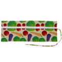 Food Illustration Pattern Texture Roll Up Canvas Pencil Holder (M) View2