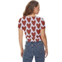 Little Hearts Twist Front Crop Top View4