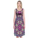 Cold Colors Mandala   Midi Sleeveless Dress View1
