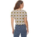 Abstract Petals Twist Front Crop Top View4
