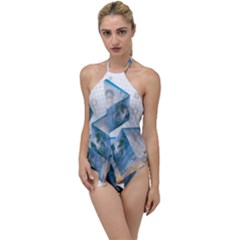 Cubes 3d Mockup Dots Game Cutout Go With The Flow One Piece Swimsuit by danenraven