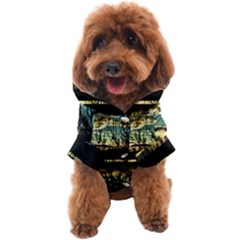 Forest Sunset Dusk Reflection Dog Coat by Wegoenart