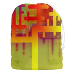 Code Binary System Drawstring Pouch (3xl) by Wegoenart