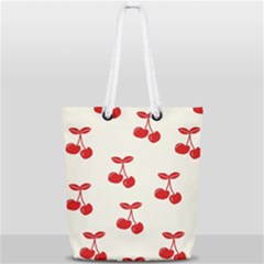 Cherries Full Print Rope Handle Tote (small) by nateshop