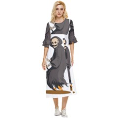 Halloween Double Cuff Midi Dress by Sparkle