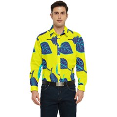 Sheets Pattern Picture Detail Men s Long Sleeve  Shirt by Ravend