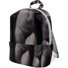 Three Graces Sculpture Detail Zip Up Backpack by dflcprintsclothing