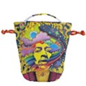 Psychedelic Rock Jimi Hendrix Drawstring Bucket Bag View1