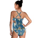 Seamless-pattern-funny-astronaut-outer-space-transportation Tankini Set View2