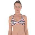 Cute-dog-seamless-pattern-background Halter Neck Bikini Top View1
