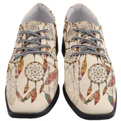 Coloured-dreamcatcher-background Women Heeled Oxford Shoes by Jancukart