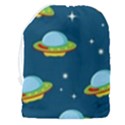 Seamless Pattern Ufo With Star Space Galaxy Background Drawstring Pouch (3XL) View2