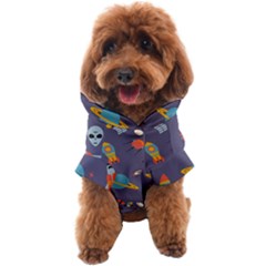 Space Seamless Pattern Dog Coat by Wegoenart