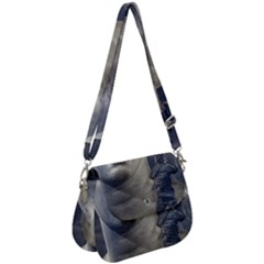Men Taking Photos Of Greek Goddess Saddle Handbag by dflcprintsclothing
