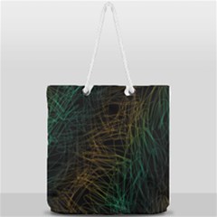 Background Pattern Texture Design Full Print Rope Handle Tote (large) by Ravend