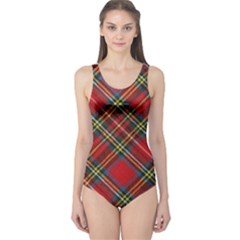 Diagonal Vintage Wool Sweater  One Piece Swimsuit by ConteMonfrey