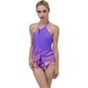 Colorful-abstract-wallpaper-theme Go with the Flow One Piece Swimsuit View1
