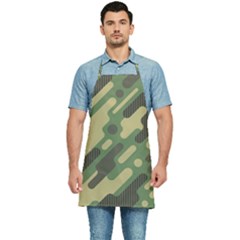 Camouflage Pattern Background Kitchen Apron by Wegoenart