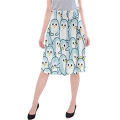 Penguin Pattern Midi Beach Skirt by Wegoenart