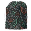 Seamless-vector-pattern-with-watermelons-mint -- Drawstring Pouch (3XL) View2