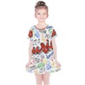 Music-color-elements Kids  Simple Cotton Dress View1