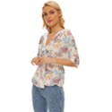 Pattern-with-hand-drawn-butterflies Lightweight Drawstring Hooded Top View2