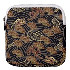 Oriental-traditional-seamless-pattern Mini Square Pouch by Wegoenart