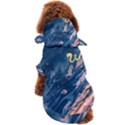 Liquid abstract paint texture Dog Coat View2