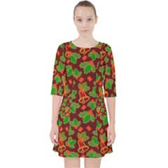 Illustration-christmas-default Quarter Sleeve Pocket Dress by Wegoenart