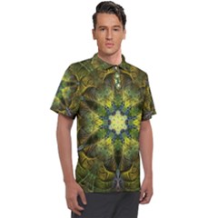 Fractal Fantasy Design Background Men s Polo Tee by Wegoenart