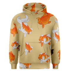 Gold Fish Seamless Pattern Background Men s Core Hoodie by Wegoenart