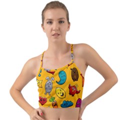 Graffiti Characters Seamless Ornament Mini Tank Bikini Top by Wegoenart