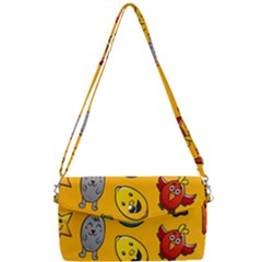 Graffiti Characters Seamless Ornament Removable Strap Clutch Bag by Wegoenart