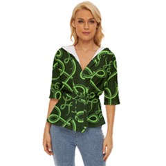 Snakes Seamless Pattern Lightweight Drawstring Hooded Top by Wegoenart