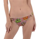 Doughnut Doodle Colorful Seamless Pattern Ring Detail Bikini Bottom View1